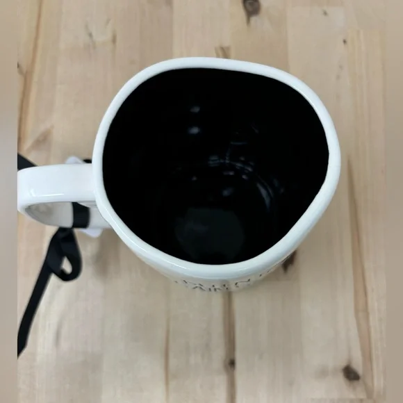 Rae Dunn DEFENSE AGAINST THE DARK ARTS Mug White Double Sided Harry Potter New - Picture 3 of 4